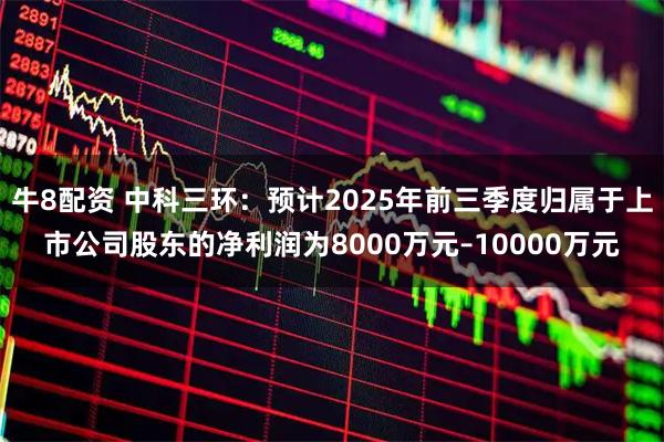 牛8配资 中科三环：预计2025年前三季度归属于上市公司股东的净利润为8000万元–10000万元
